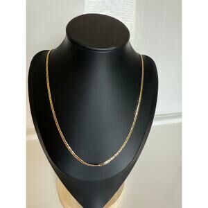 14K Gold-Plated Mariner Link Necklace – Brand New – 18″ – 3.9 g